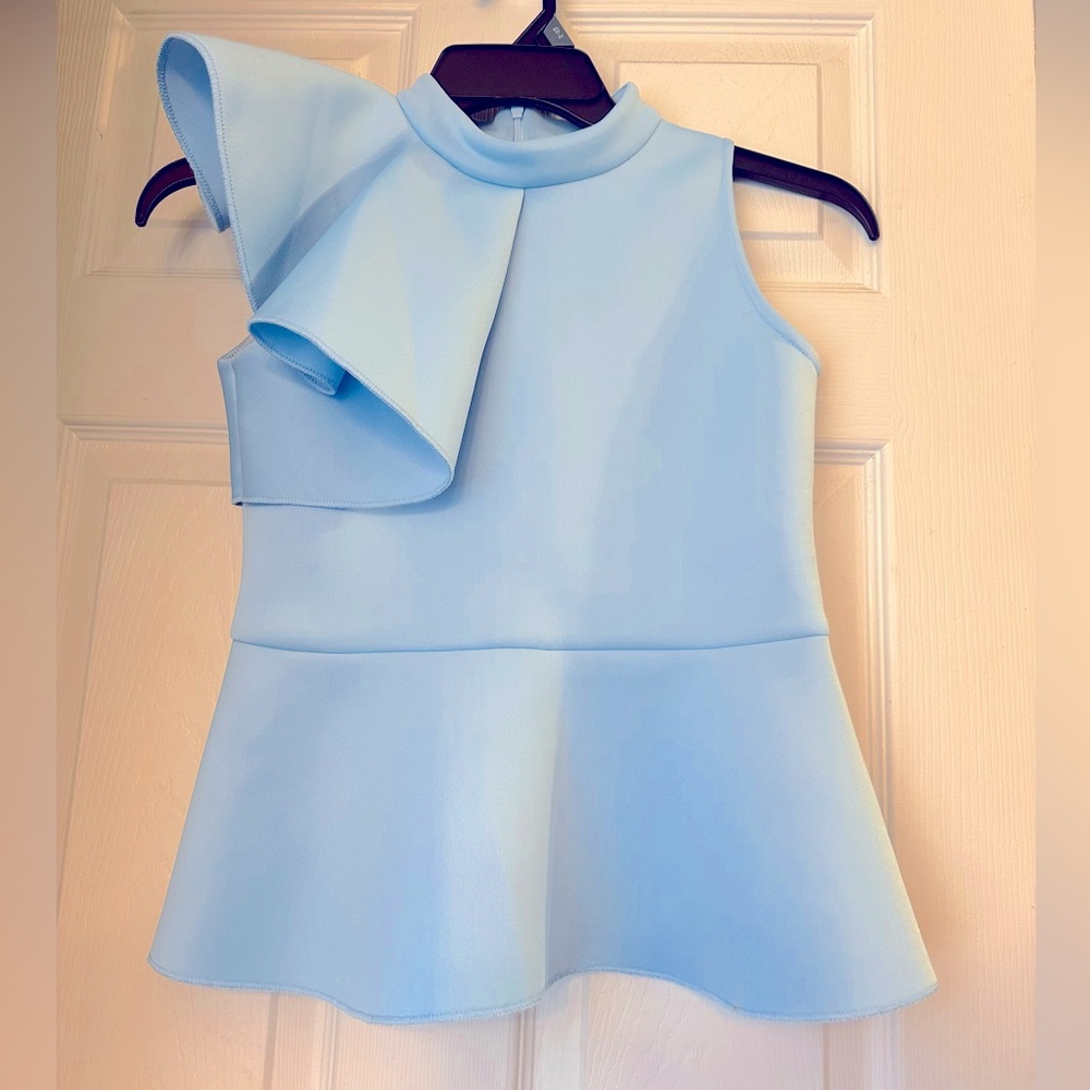 Baby blue dressy top